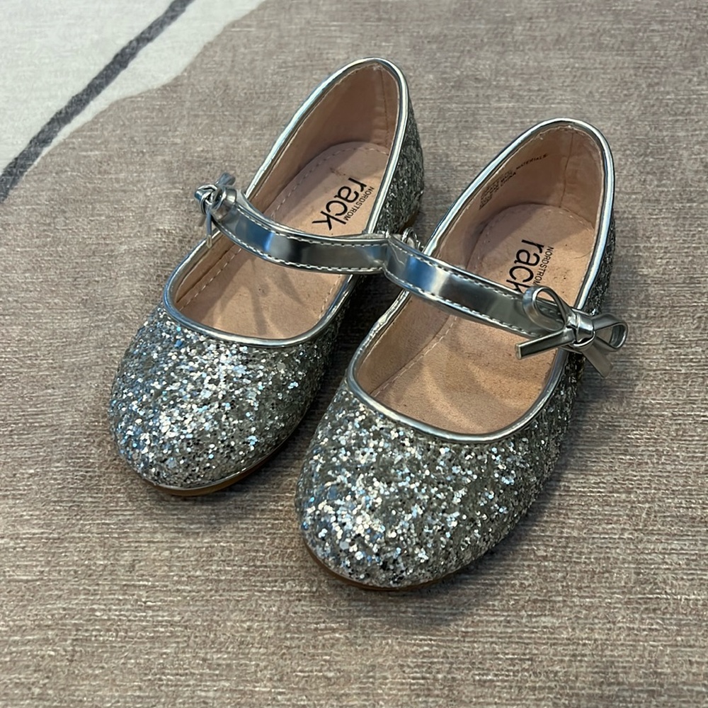 Glitter Mary Jane Flats